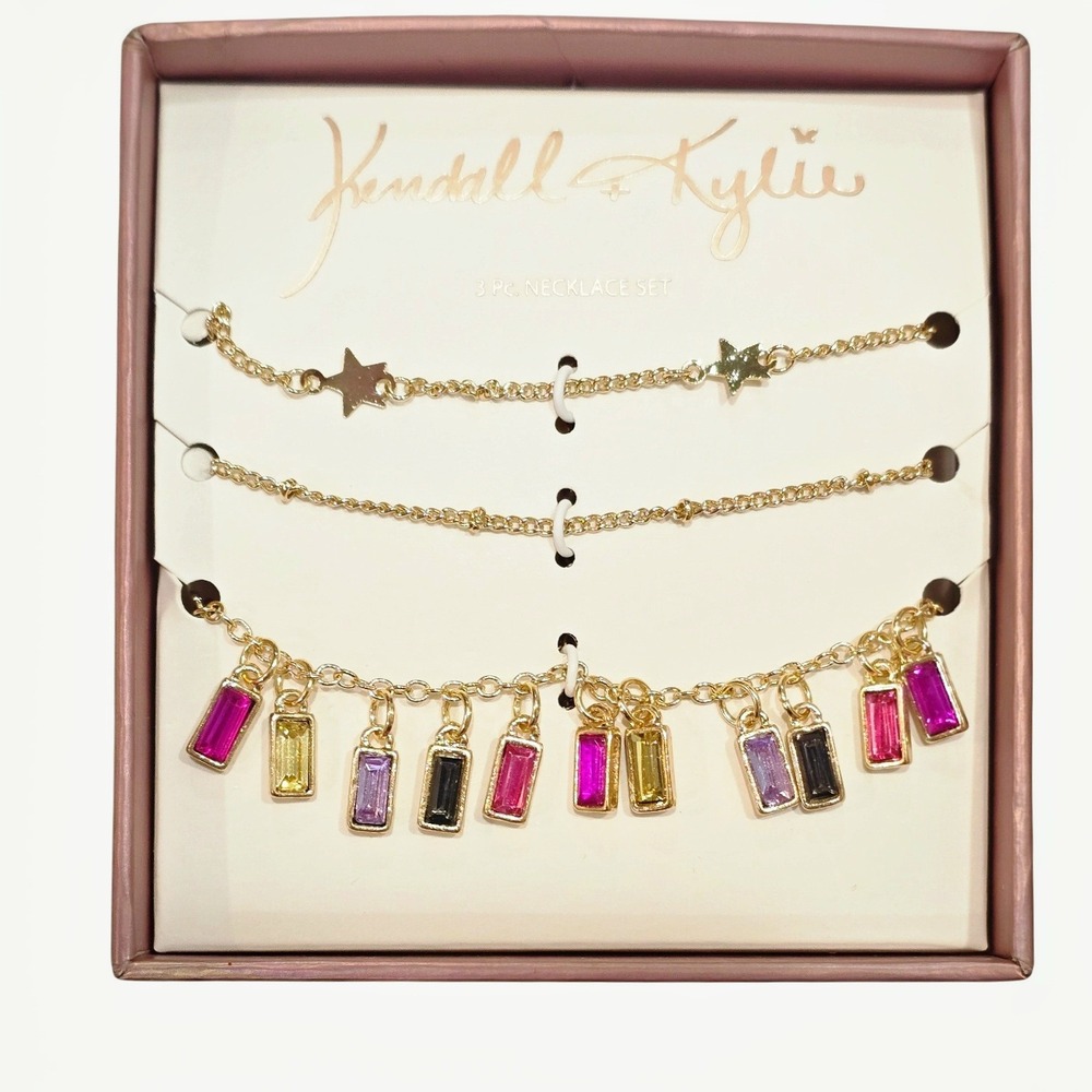 Kendall & Kylie 3PC Necklace Set